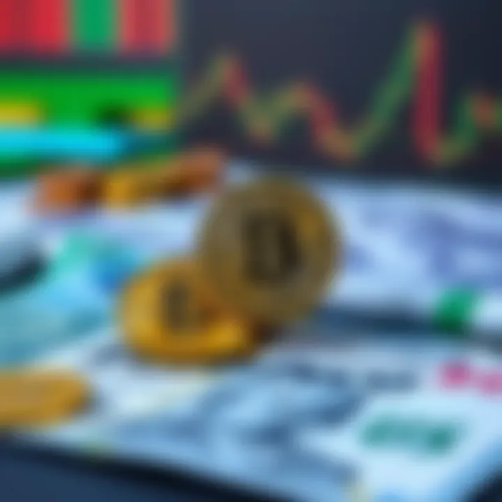 Digital representation of cryptocurrencies and Nigerian currency symbolizing crypto trading opportunities