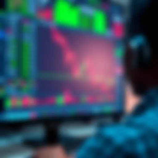 Automated Trading Software Interface for Forex Markets Automated trading software interface displaying currency exchange charts and algorithmic trade execution