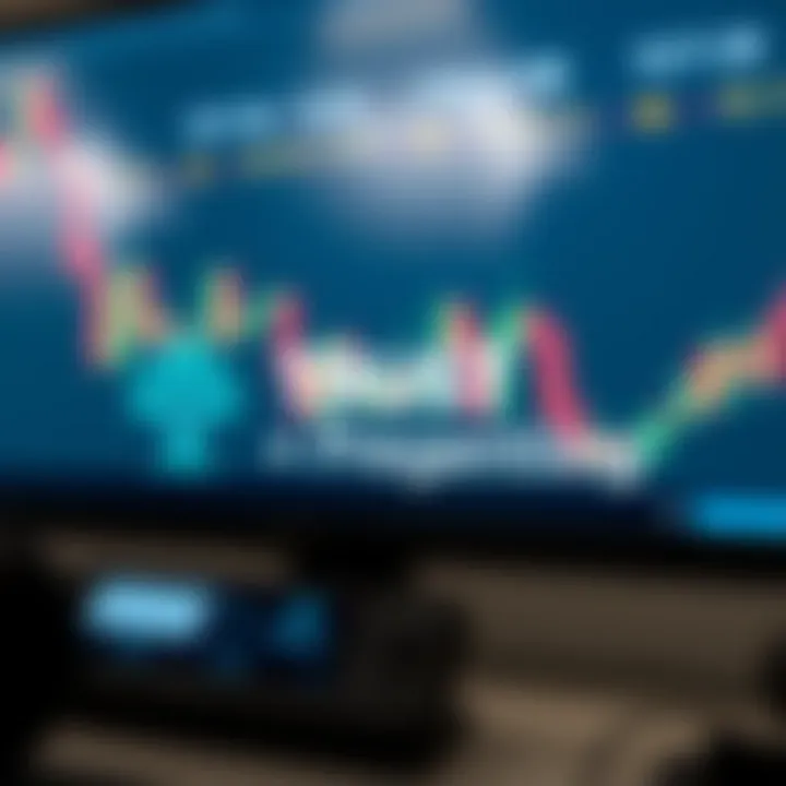 Stylized logo elements showcasing trust and professionalism with clean lines and blue tones in a trading platform context