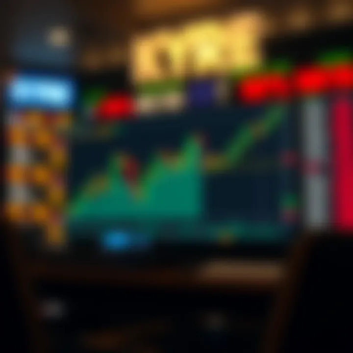 Diagram of a double bottom chart pattern showing a bullish trend signal