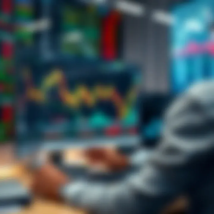 Automated Forex Trading Software Analyzing Currency Trends Diagram showing automated forex trading software analyzing currency charts