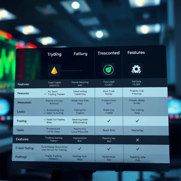 Feature Comparison of Leading Crypto Trading Bots for Nigerian Traders Comparison chart illustrating features of popular crypto trading bots for Nigerian market