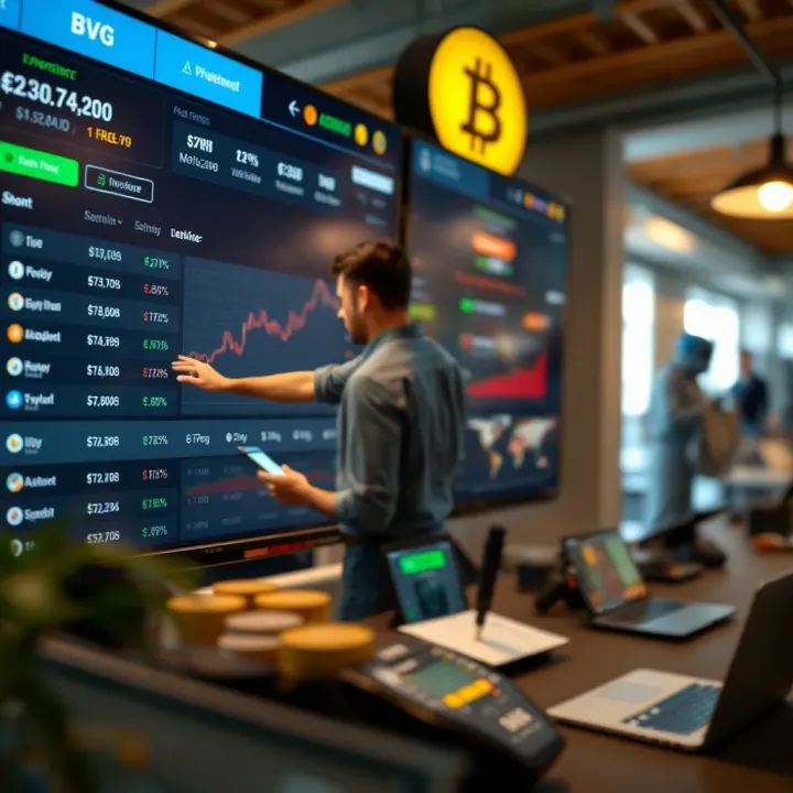 Navigating User Experience and Supported Cryptocurrencies User-friendly interface showcasing various cryptocurrency options and trading features