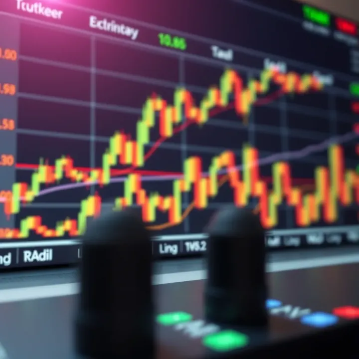 Analyzing Forex Market Trends Using Key Indicators Visual representation of forex market trends with technical indicators and trend lines