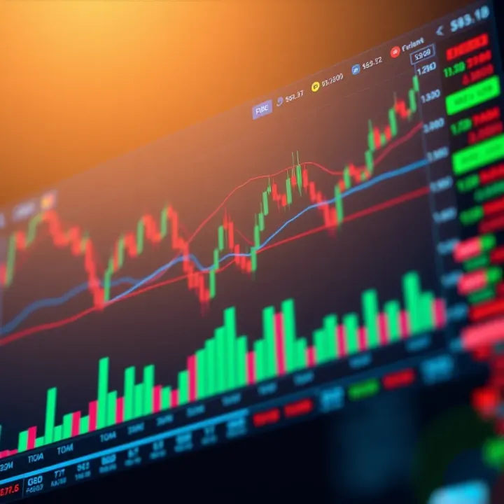 Illustration of a forex trading platform interface displaying charts and currency pairs