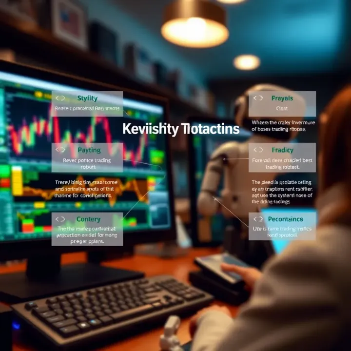 Graphic displaying key criteria for selecting optimal forex trading robots in Nigerian markets