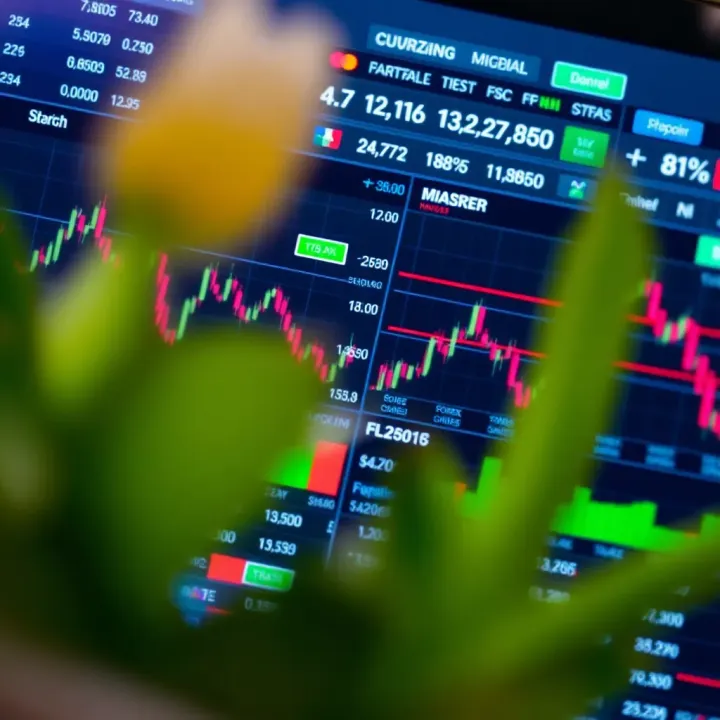 Illustration of forex trading platform showing currency charts and market data relevant to Nigerian traders