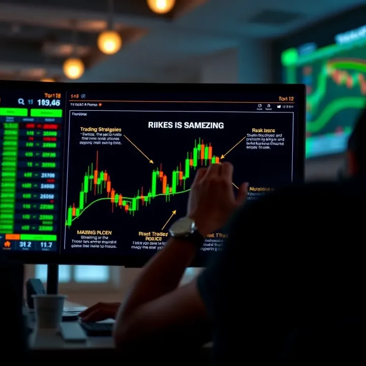 Overview of Forex Trading Strategies with Risk Management Concepts Diagram explaining key forex trading strategies and risk management techniques for beginners