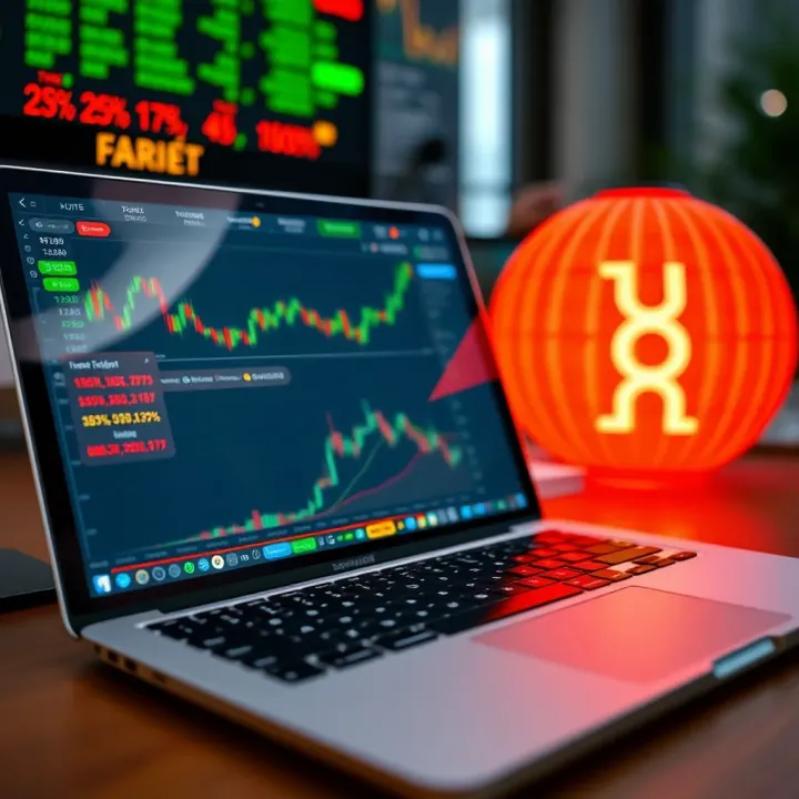 Modern laptop displaying forex trading dashboard with graphs and analytics in Nigerian context