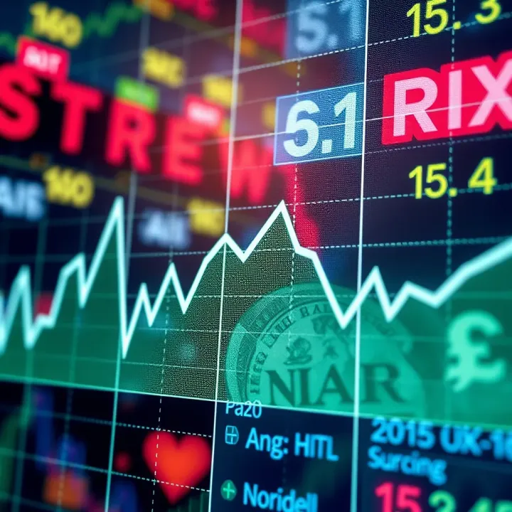 Graph showing currency exchange rate fluctuations with Nigerian naira symbol