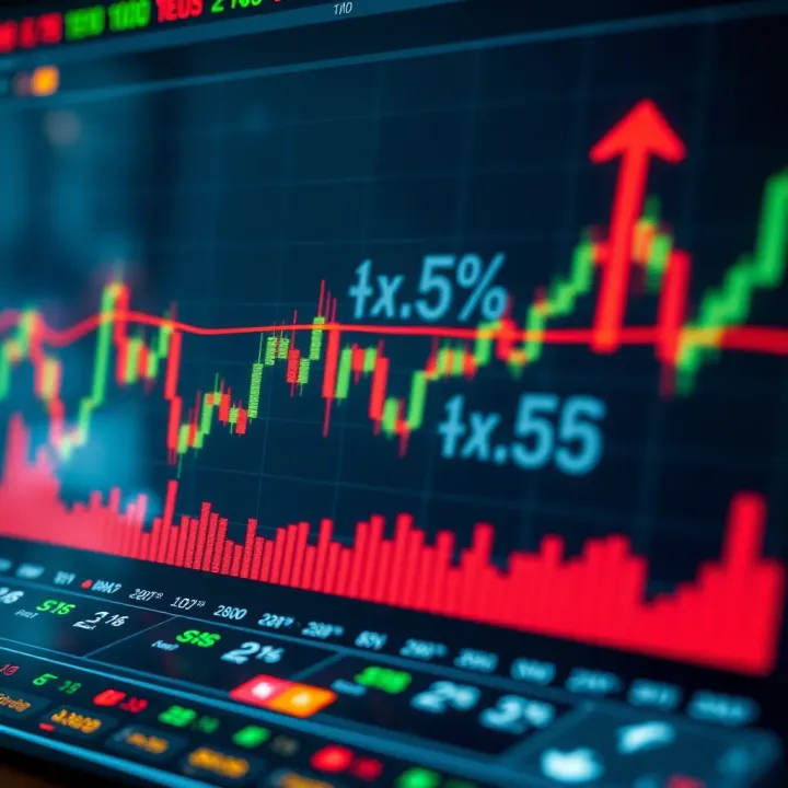 Illustration of forex trading charts with Nigerian currency symbols and upward trend indicators