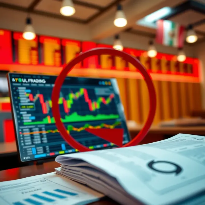 Regulatory Framework and Trading Platforms in Nigerian Forex Market Illustration of regulatory documents and a digital screen showing forex trading platform