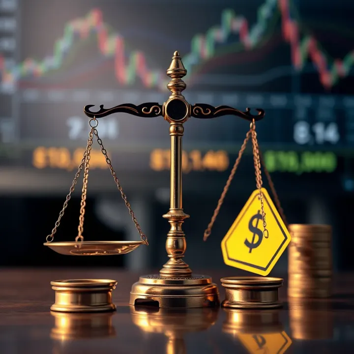 Symbols representing legal scales and financial caution in Nigerian market