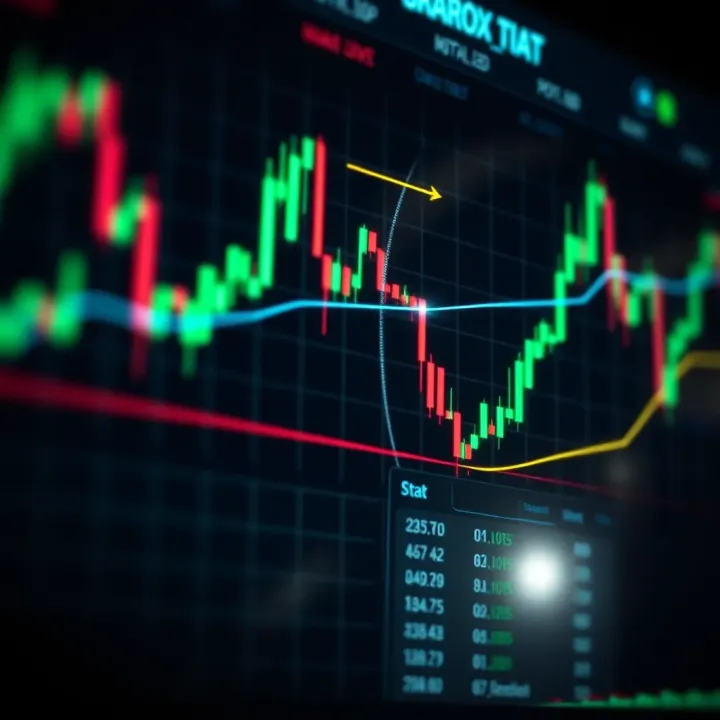 Trend Patterns in Binary Options Trading Chart showing upward and downward trends in binary options trading