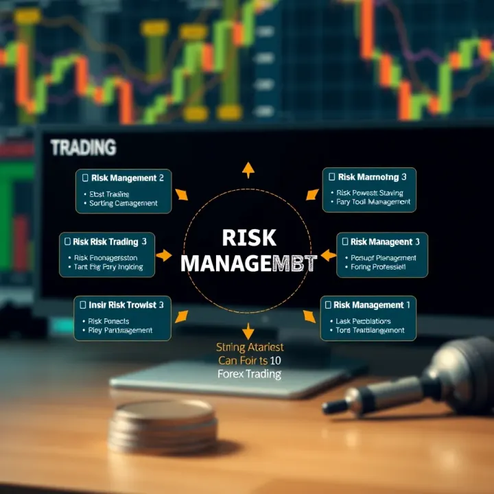 Diagram illustrating risk management strategies and tools used in forex trading