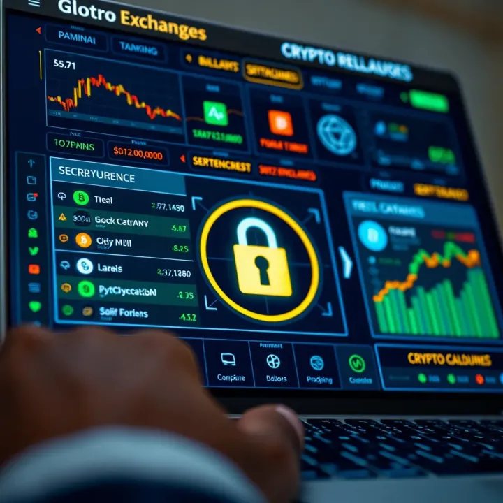 Secure digital wallet interface displaying cryptocurrency assets and security features relevant to Nigerian traders
