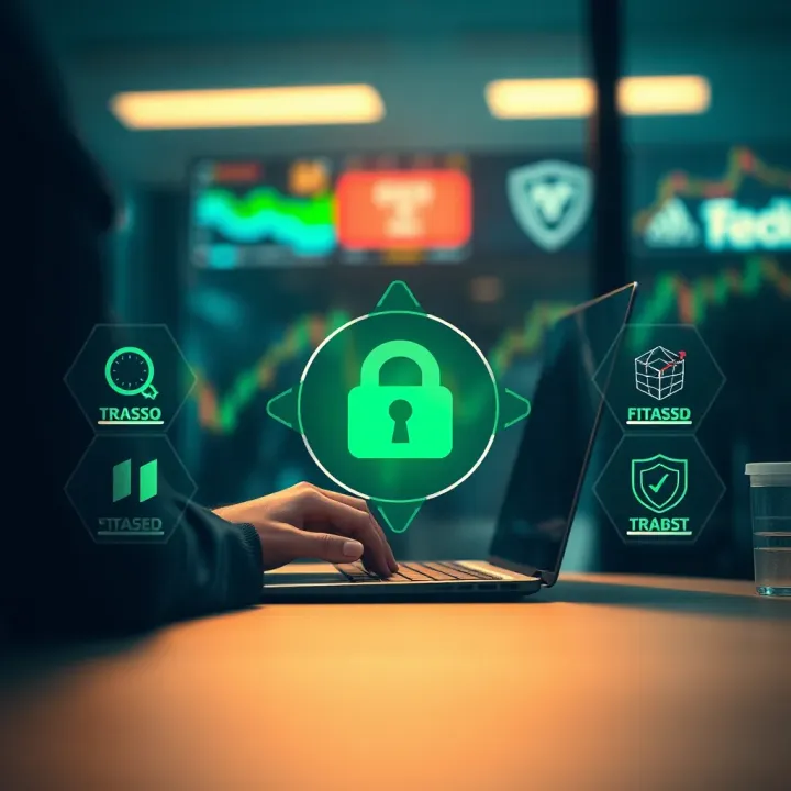 Security Features Ensuring Safe Forex Trading Conceptual graphic of security features protecting online forex trading activities