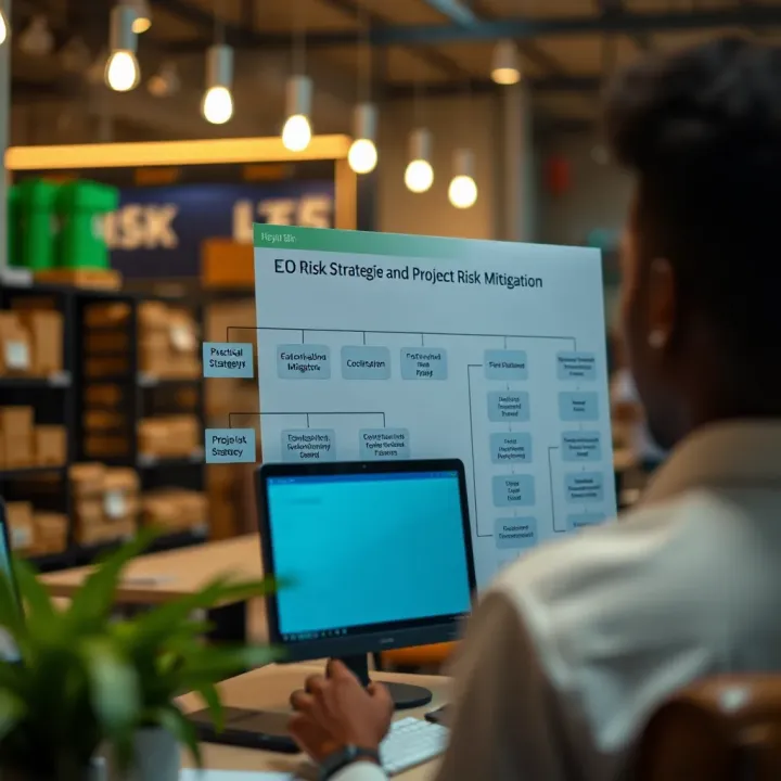 Effective Strategies and Tools for Project Risk Mitigation Flowchart showing practical strategies and tools for effective project risk assessment and mitigation