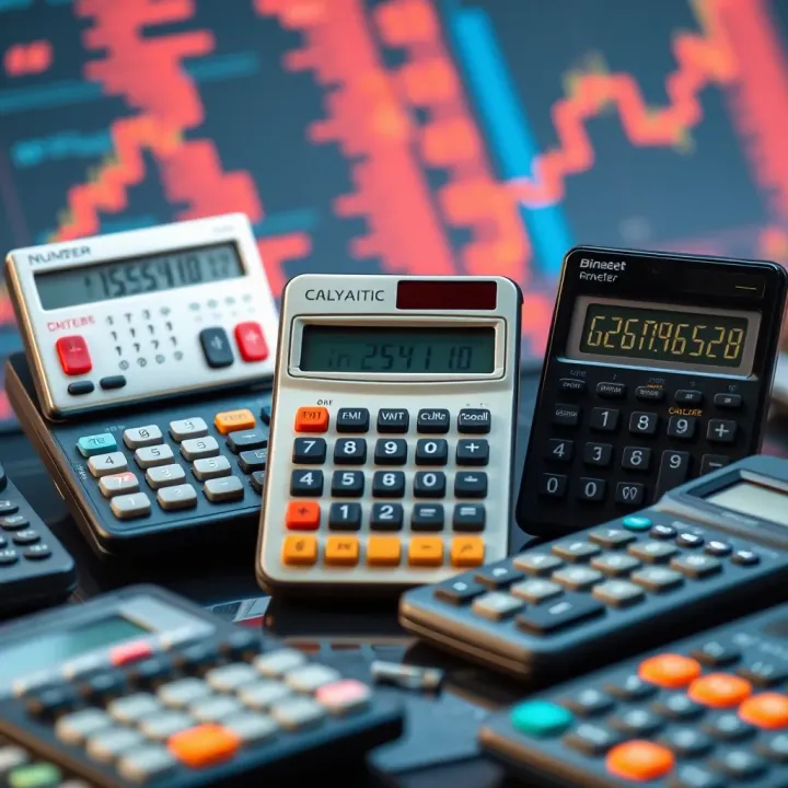 Varieties and Practical Uses of Binary Calculators Visual representation of different types of binary calculators and their applications in various fields