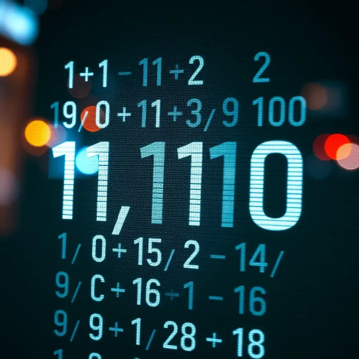 Example of Adding Two Binary Numbers in Base Two Visual example showing addition of two binary numbers with individual bit sums