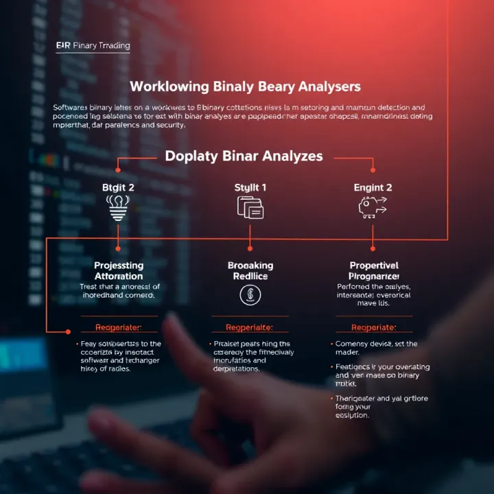 Workflow of Binary Analyzers in Debugging and Security Diagram illustrating the workflow of binary analyzers in software debugging and malware detection