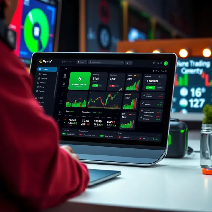 Dashboard overview showing account management features on a binary options platform tailored for Nigerian traders