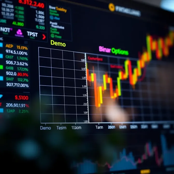 Graph showing comparison between demo and live binary options trading platforms