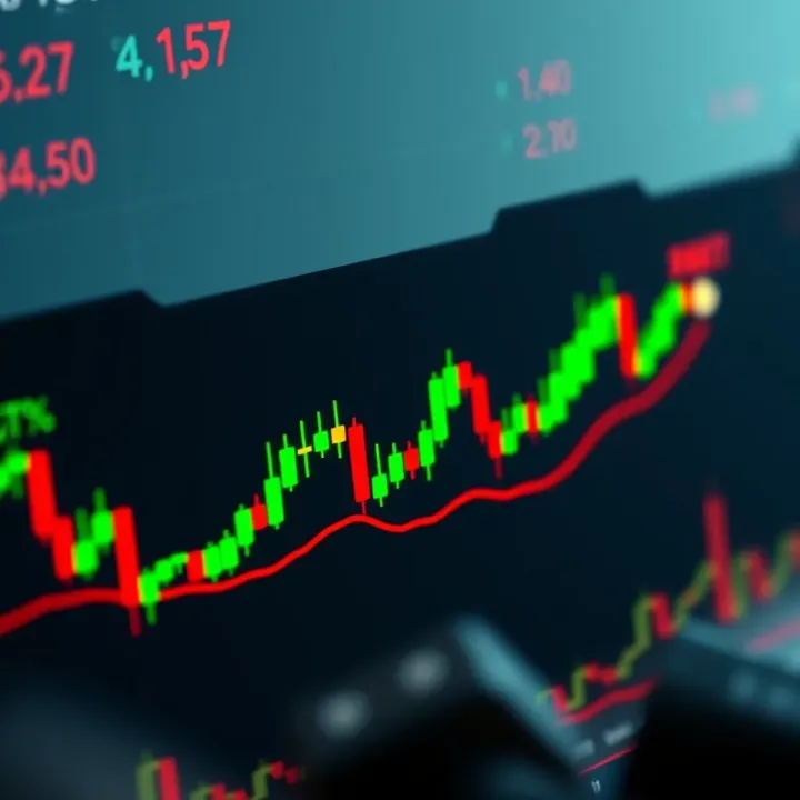 Chart showing bullish flag pattern indicating potential upward price movement in cryptocurrency trading