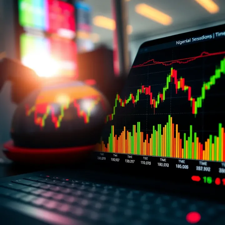 Forex Market Liquidity and Volatility Peaks in Nigerian Timezone Chart depicting peak liquidity and volatility periods in forex trading aligned with Nigeria's timezone