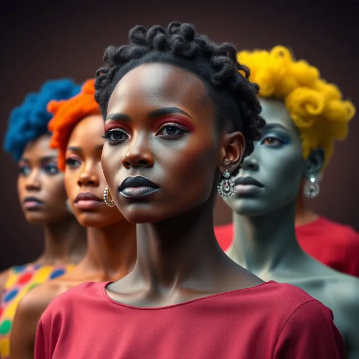 Colorful abstract representation of diverse gender identities symbolizing non-binary inclusion