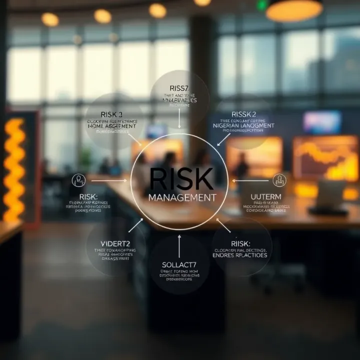Diagram illustrating the core elements of risk management within a Nigerian business context